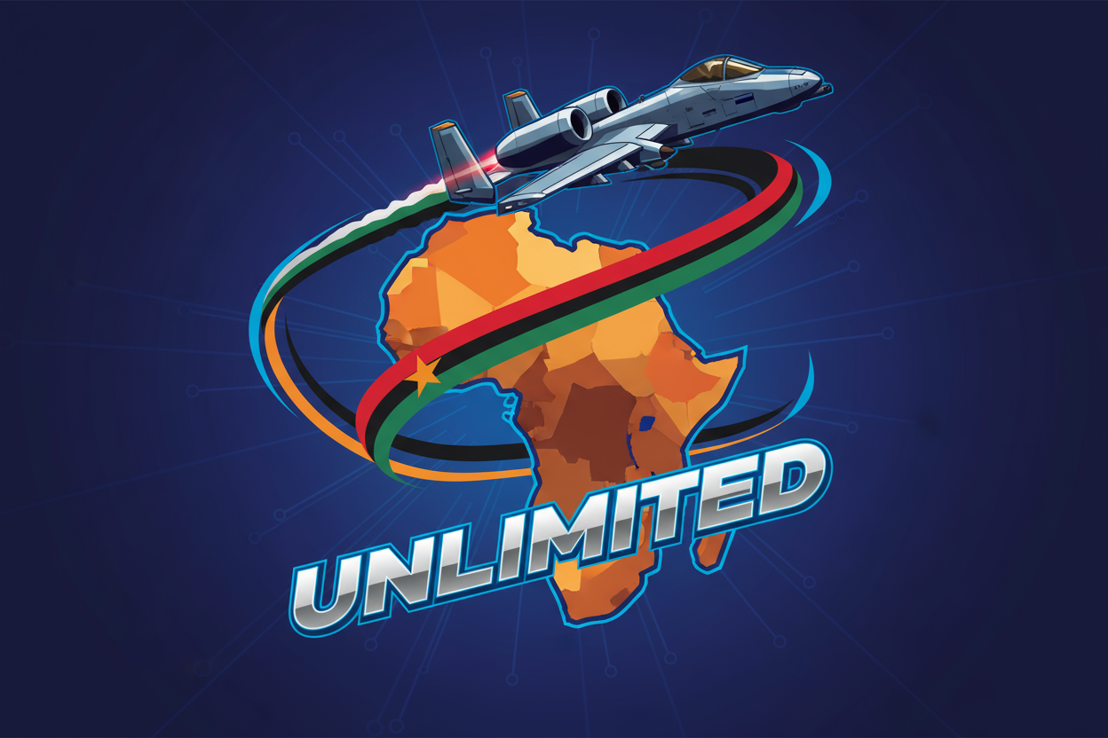 Africa A- 10 UNLIMITED with flag