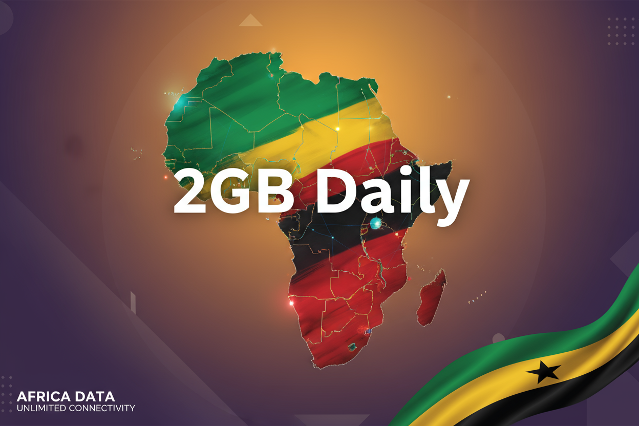 Africa A- 2GB(Daily) with flag