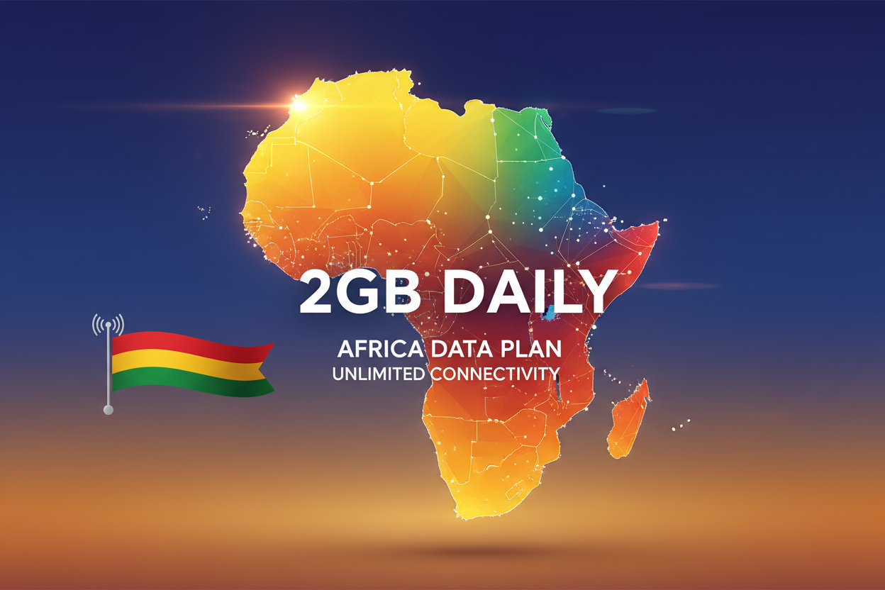 Africa A- 2GB(Daily) with flag