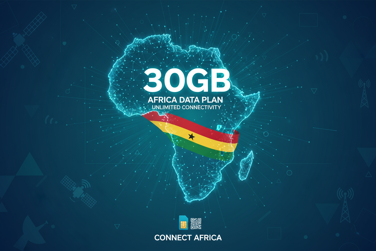 Africa A- 30GB(Total) with flag