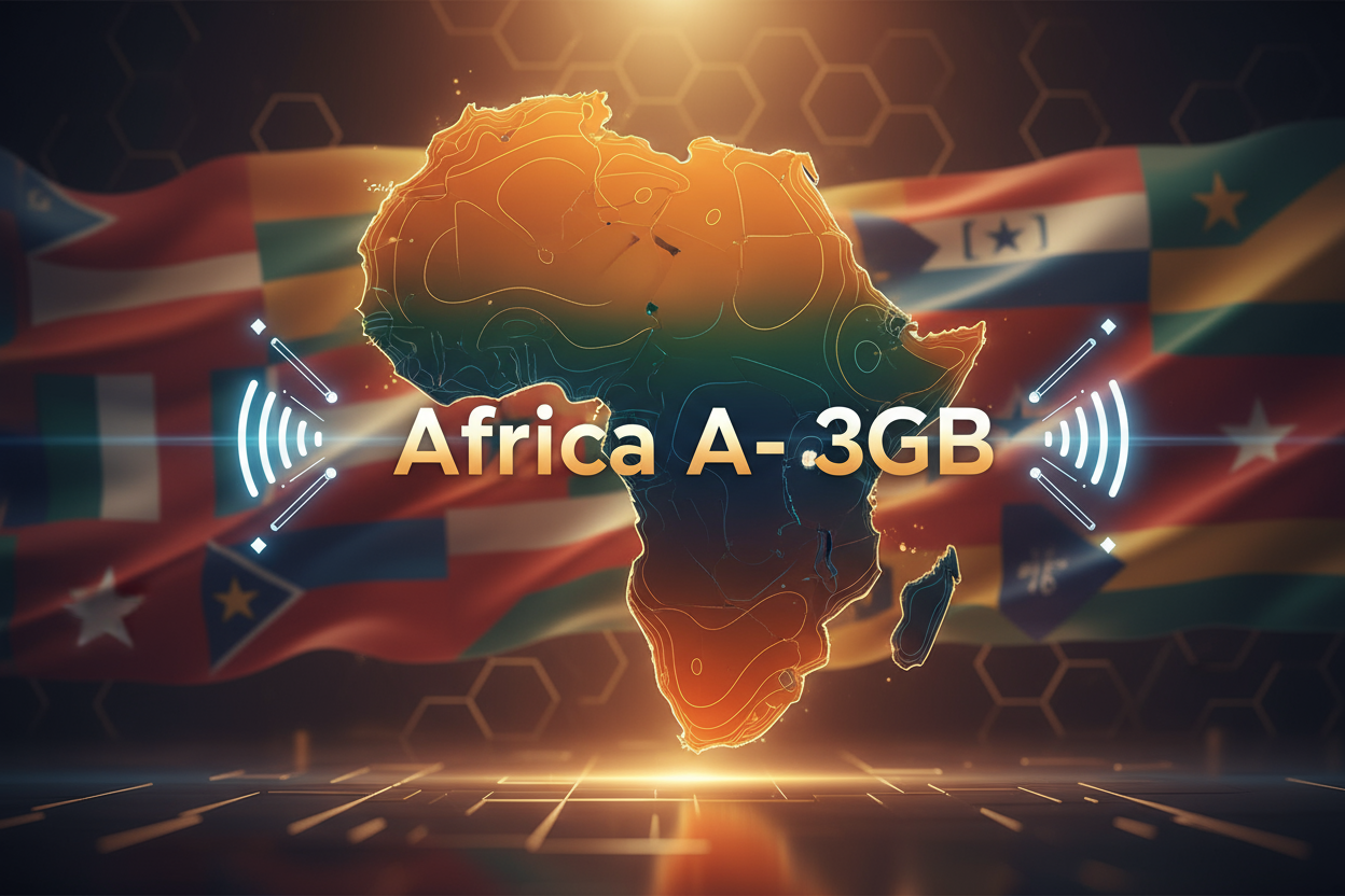 Africa A- 3GB(Total) with flag