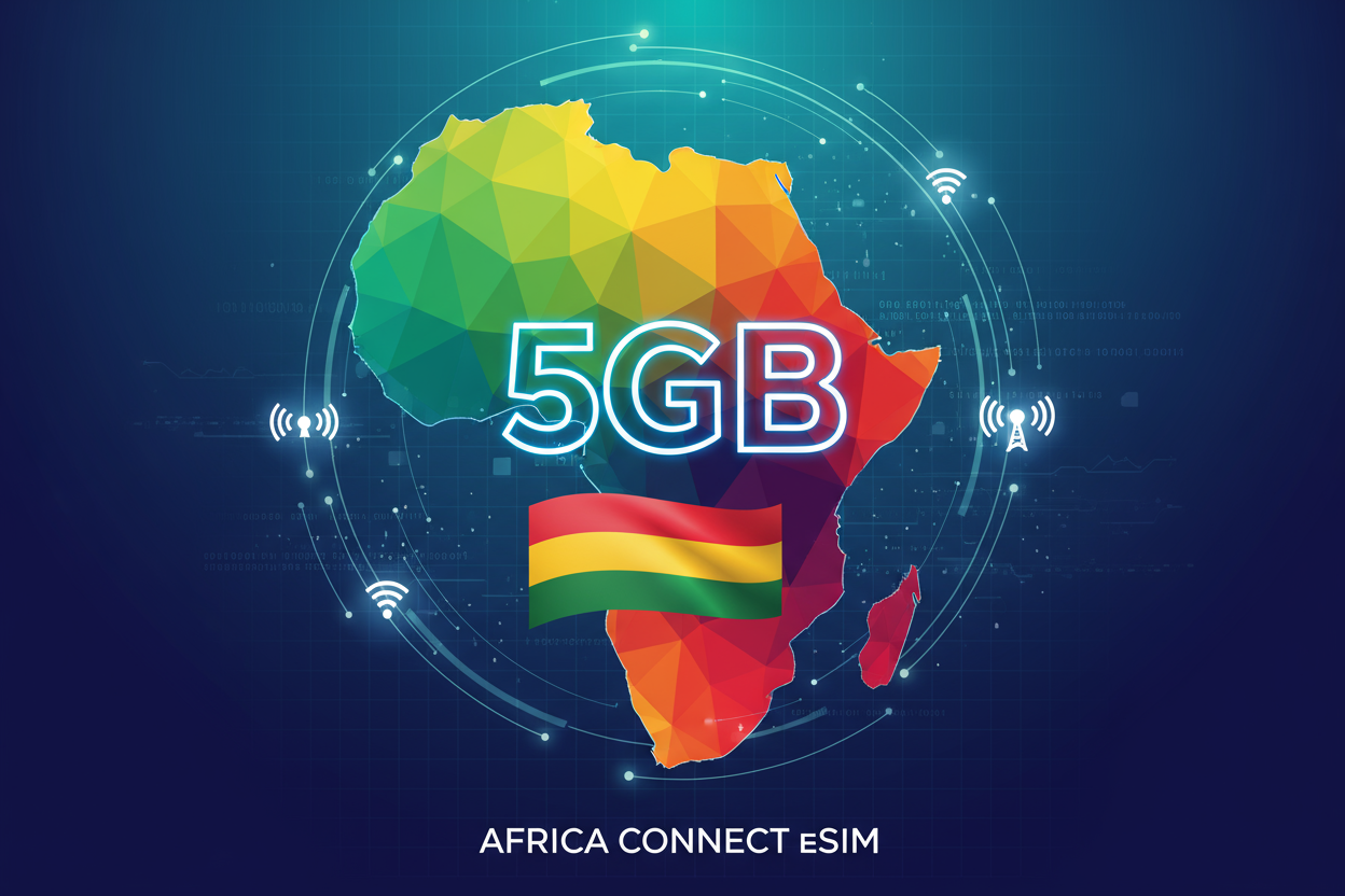 Africa A- 5GB(Total) with flag