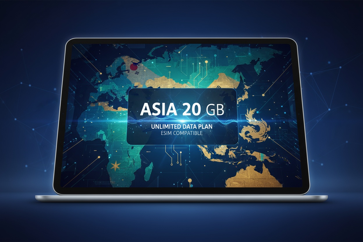  ASIA 20 GB with flag