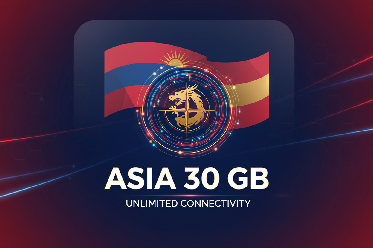  ASIA 30 GB with flag