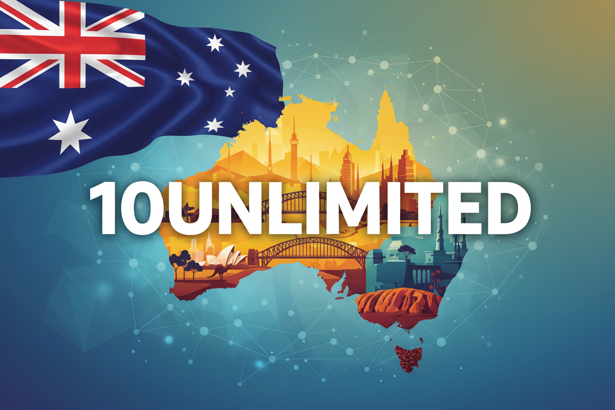 Australia -10UNLIMITED with flag