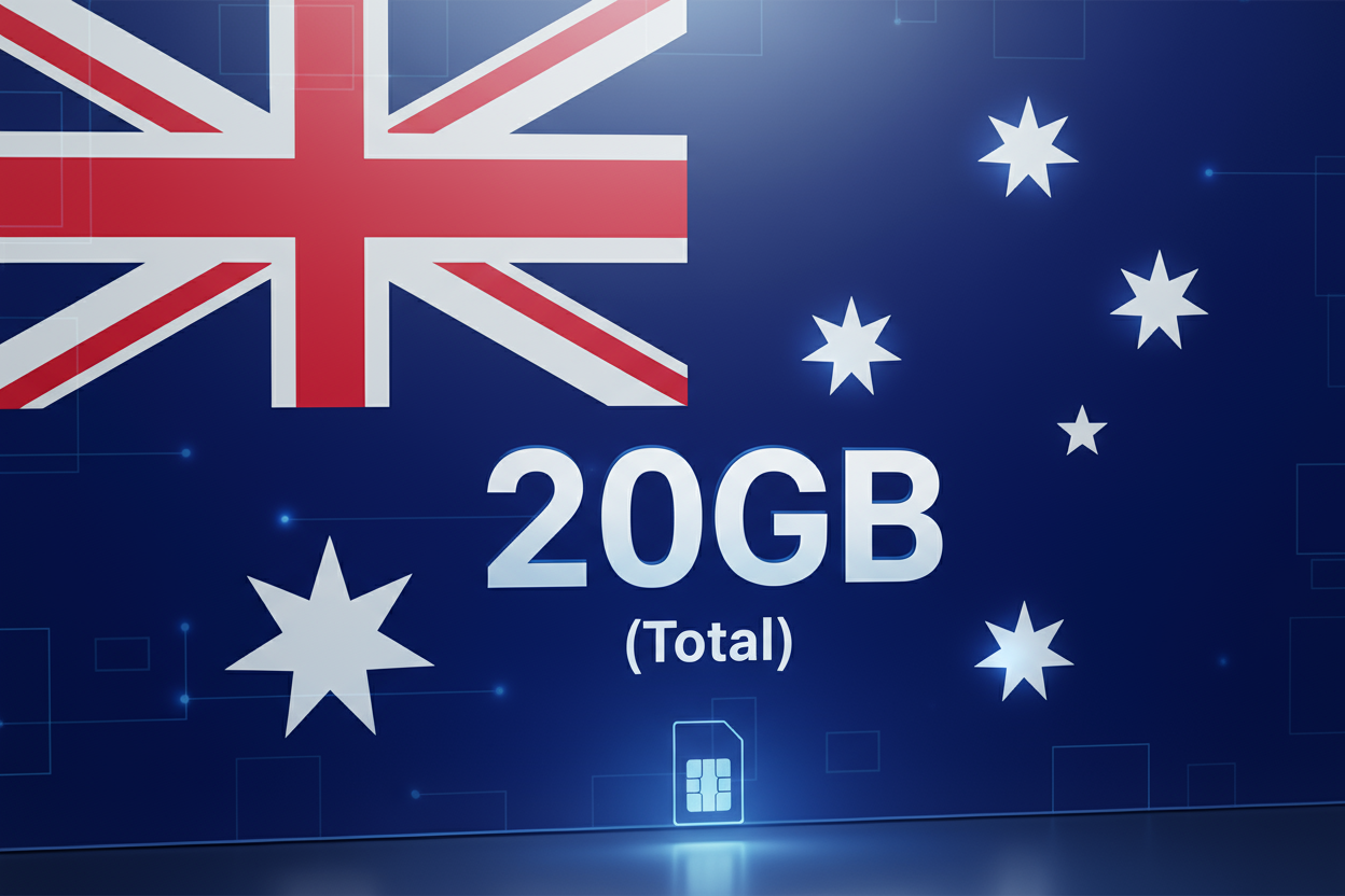 Australia-20GB(Total) with flag