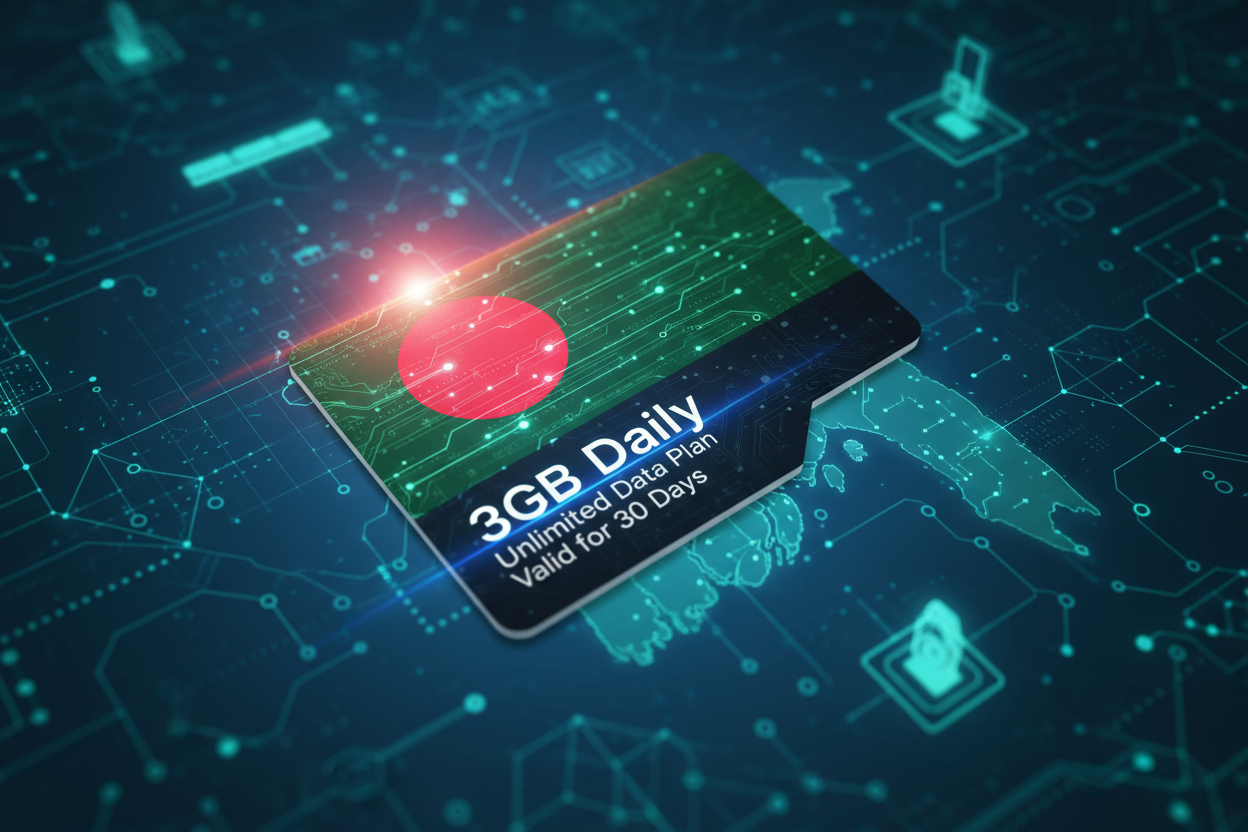 Bangaldesh-3GB(Daily) with flag