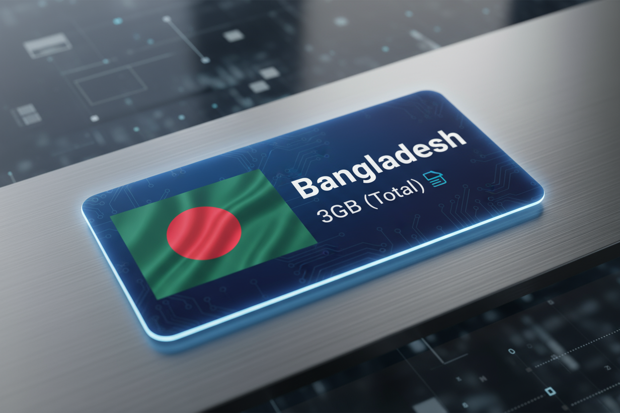 Bangaldesh-3GB(Total) with flag