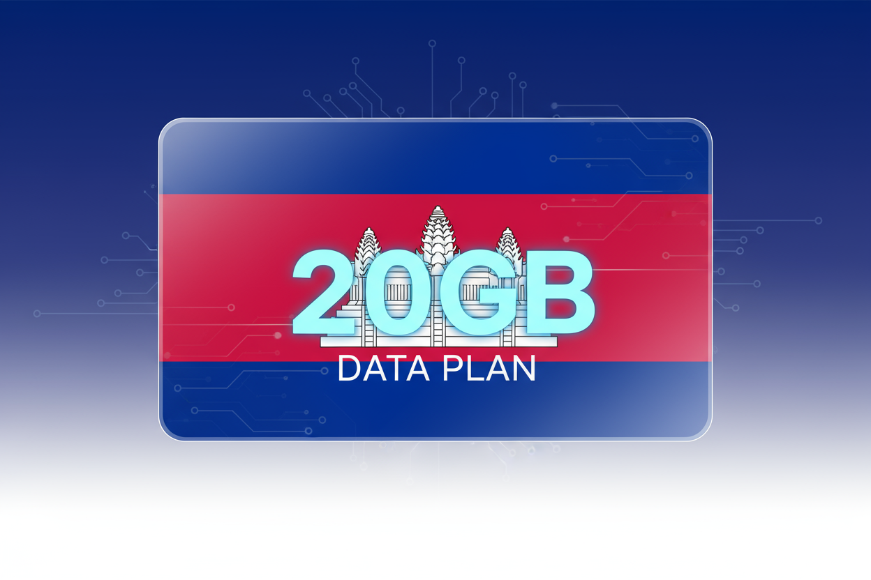 Cambodia-20GB(Total) with flag