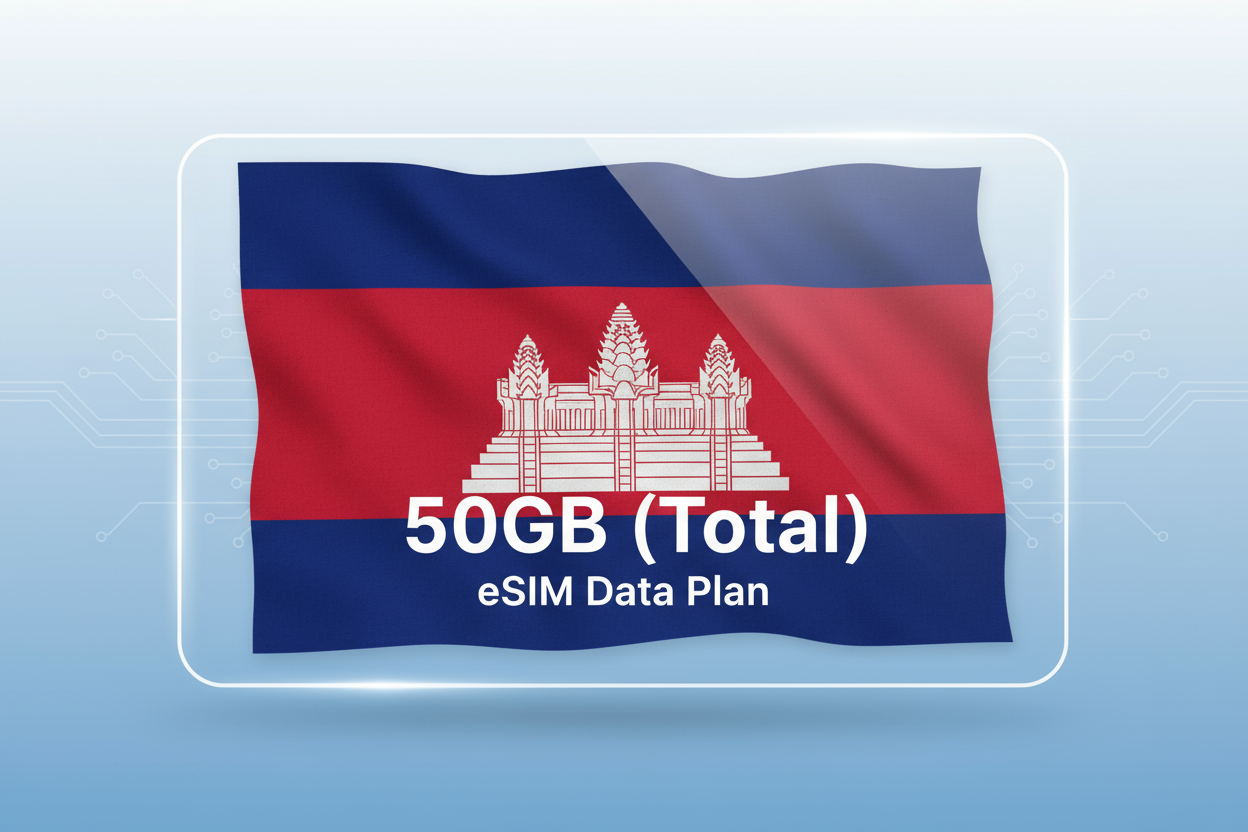 Cambodia-50GB(Total) with flag
