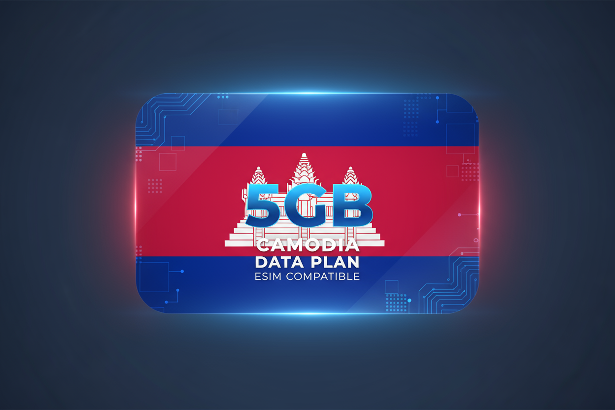 Cambodia-5GB(Total) with flag