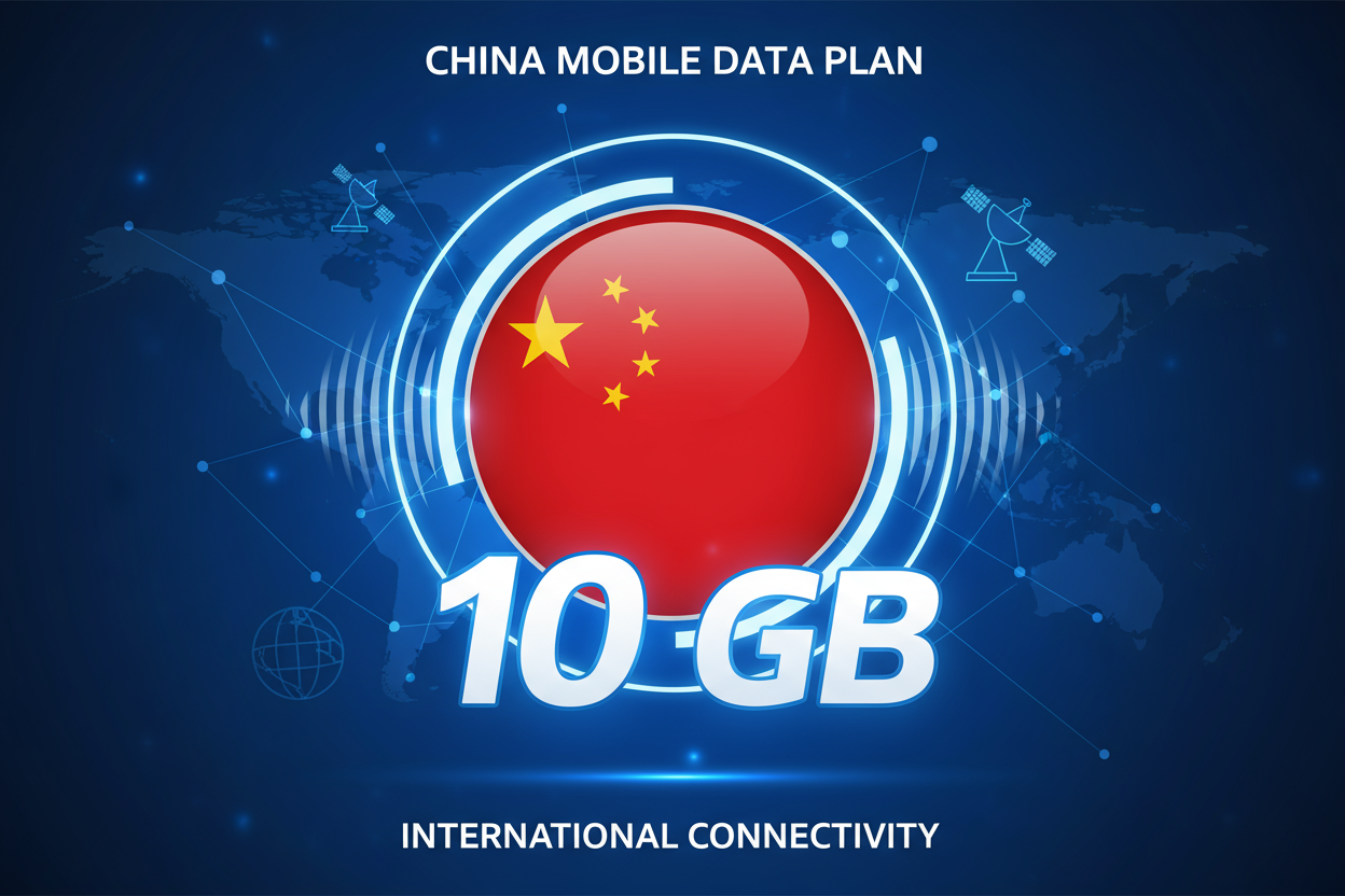 CHINA 10 GB with flag