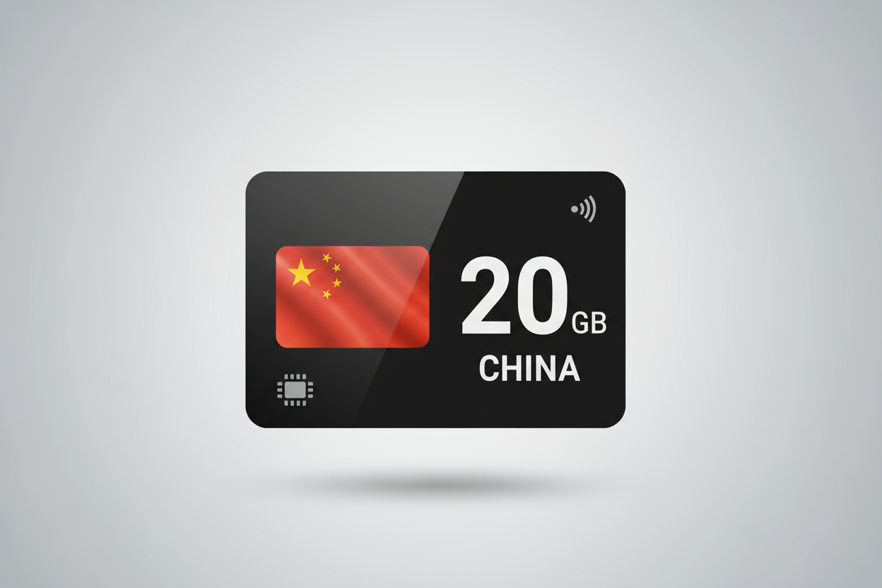 CHINA 20 GB with flag