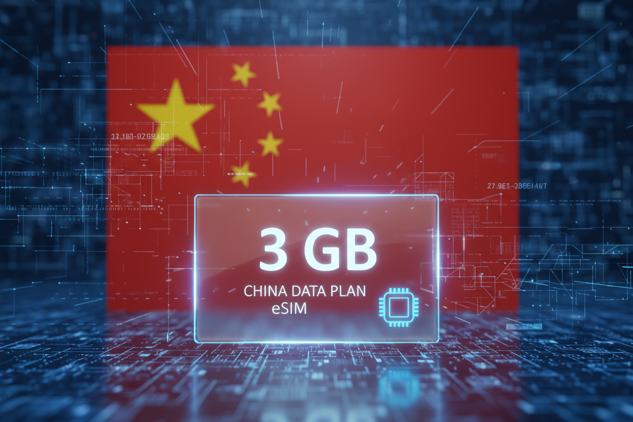 CHINA 3 GB with flag