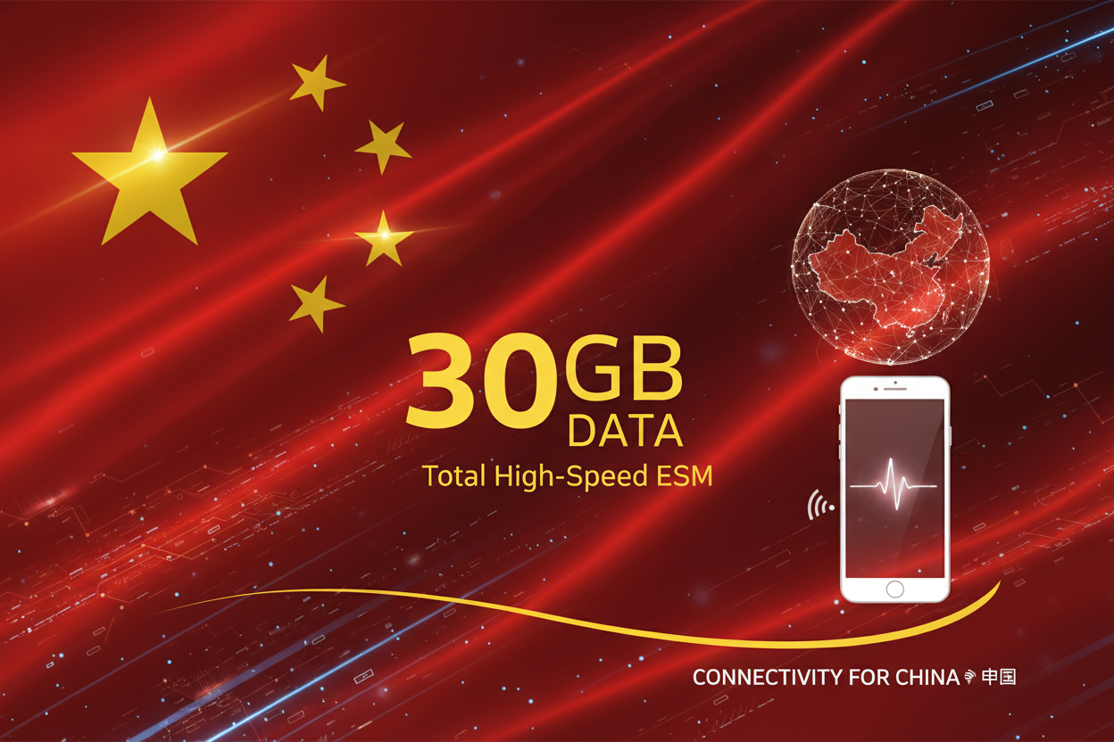 China -30GB(Total) with flag