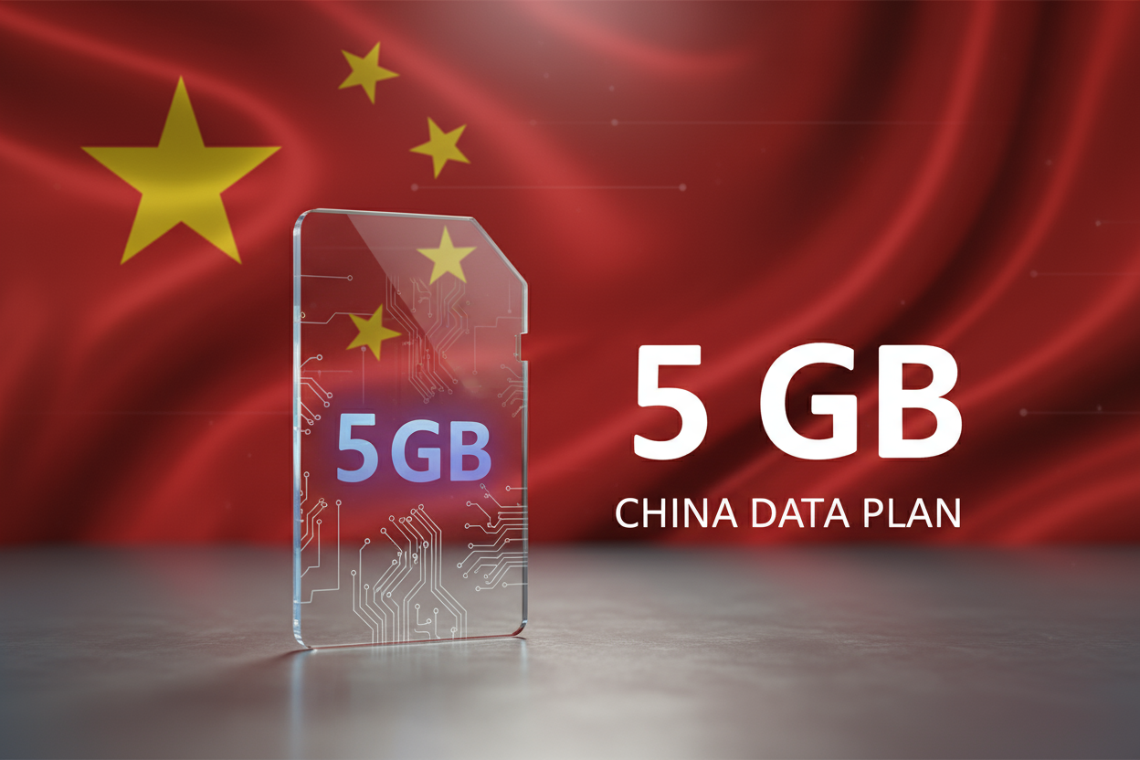 CHINA 5 GB with flag