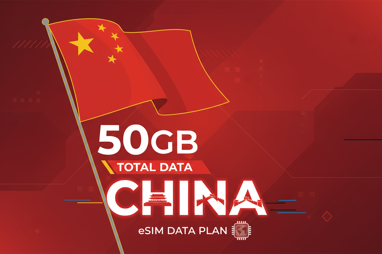 China -50GB(Total) with flag