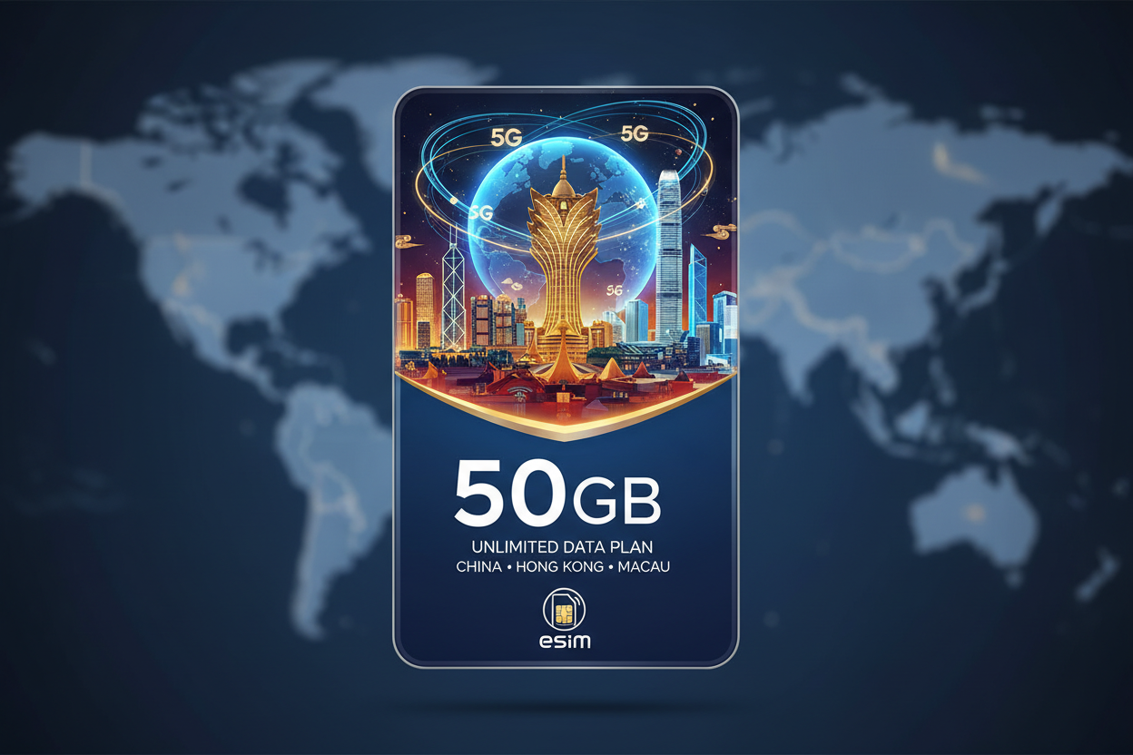 CHINA HONG KONG MACAU 50 GB