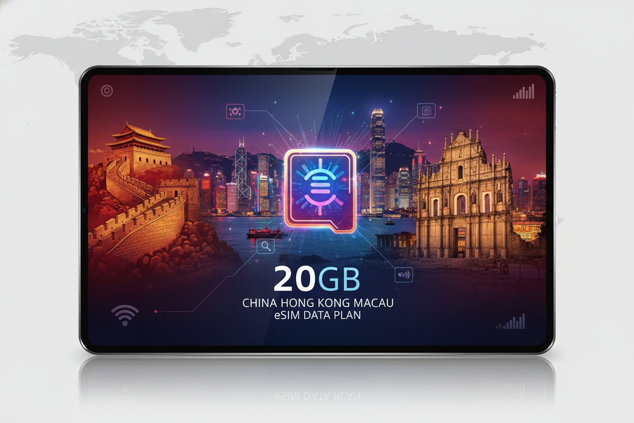 CHINA HONGKONG MACAU 20 GB