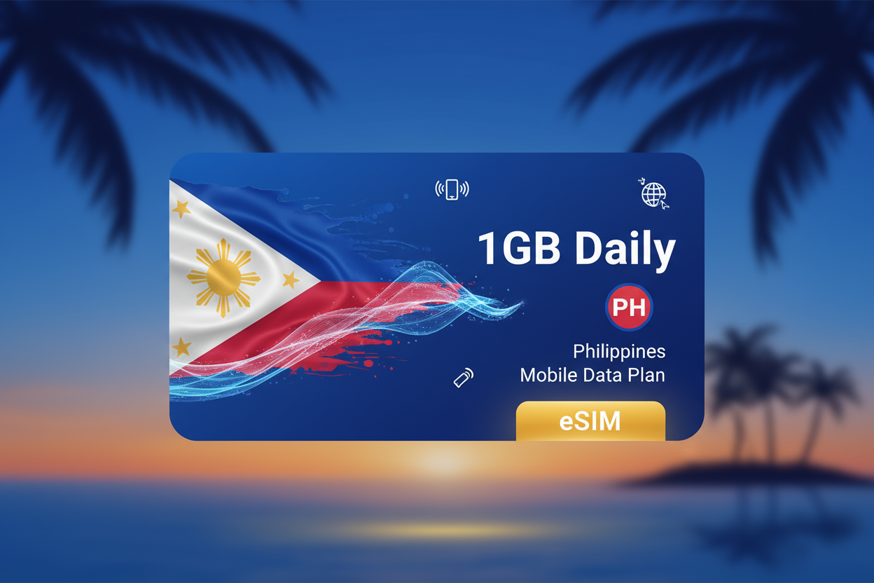 eSIM - JOY Philippines (Daily 1GB) with flag