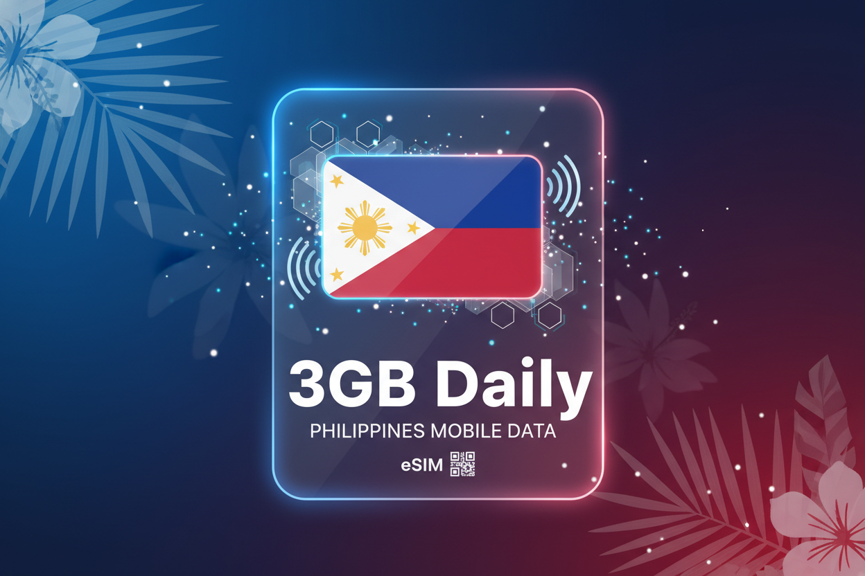 eSIM - JOY Philippines (Daily 3GB) with flag
