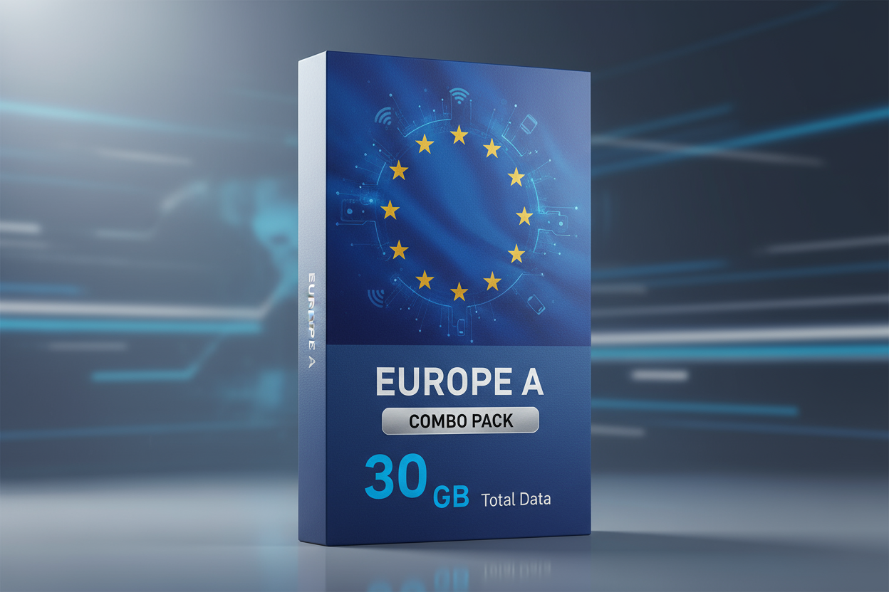 Europe A - combo-pack- 30GB(Total) with flag