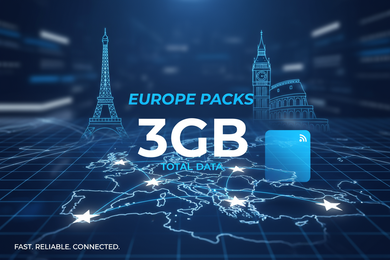 Europe Packs- 3GB(Total)