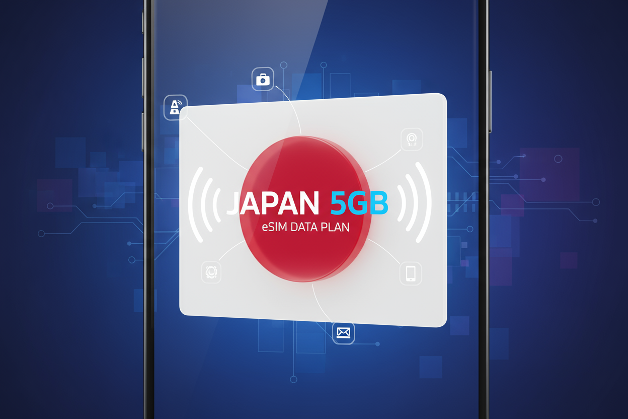 JAPAN 5 GB with flag