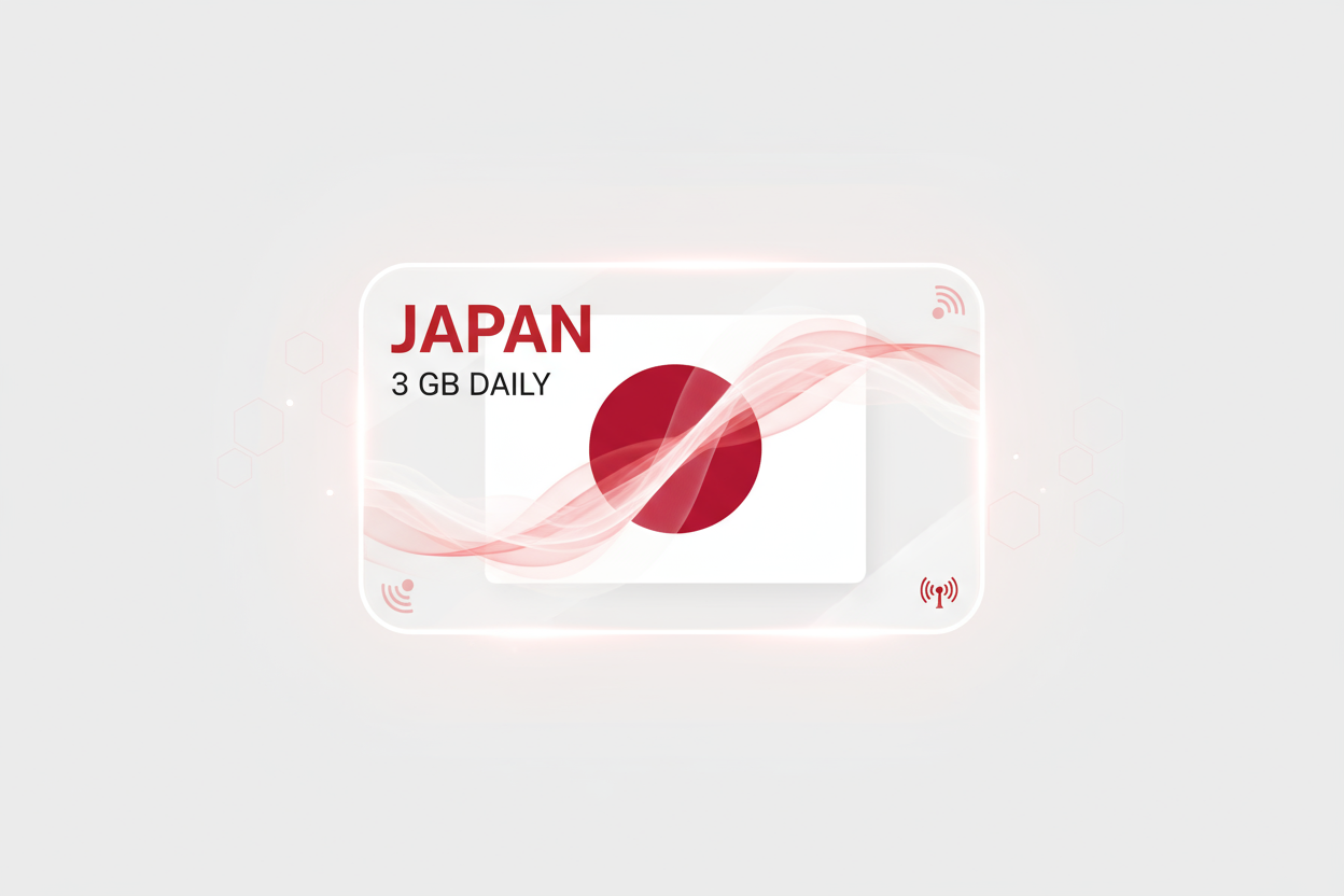 JAPAN DAILY 3 GB with flag