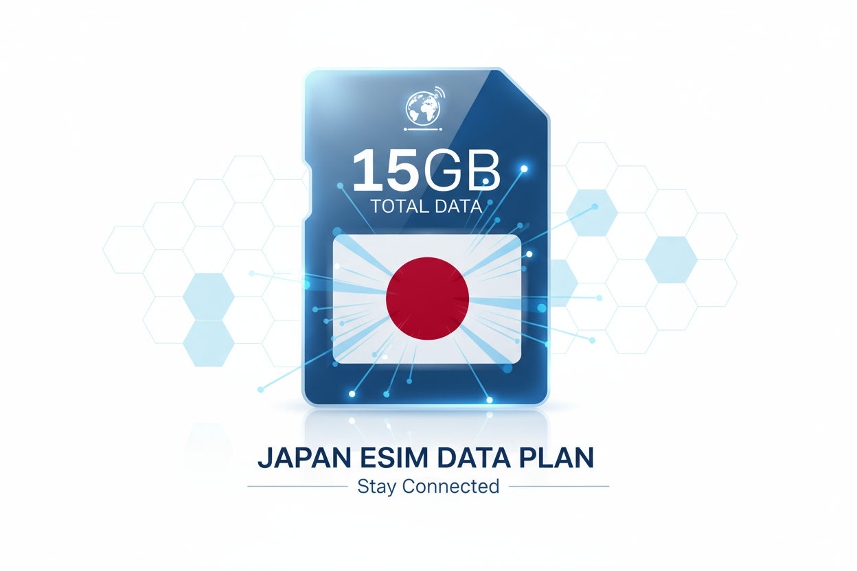 Japan-IIJ-15GB(Total) with flag
