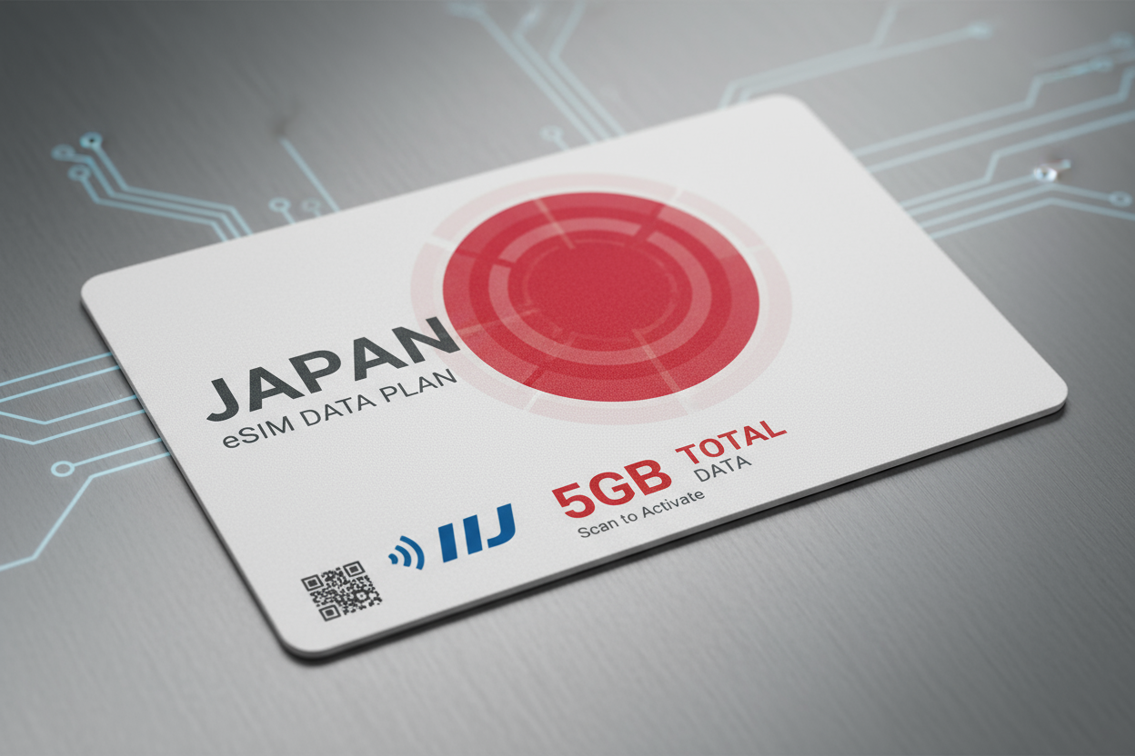 Japan-IIJ-5GB(Total) with flag