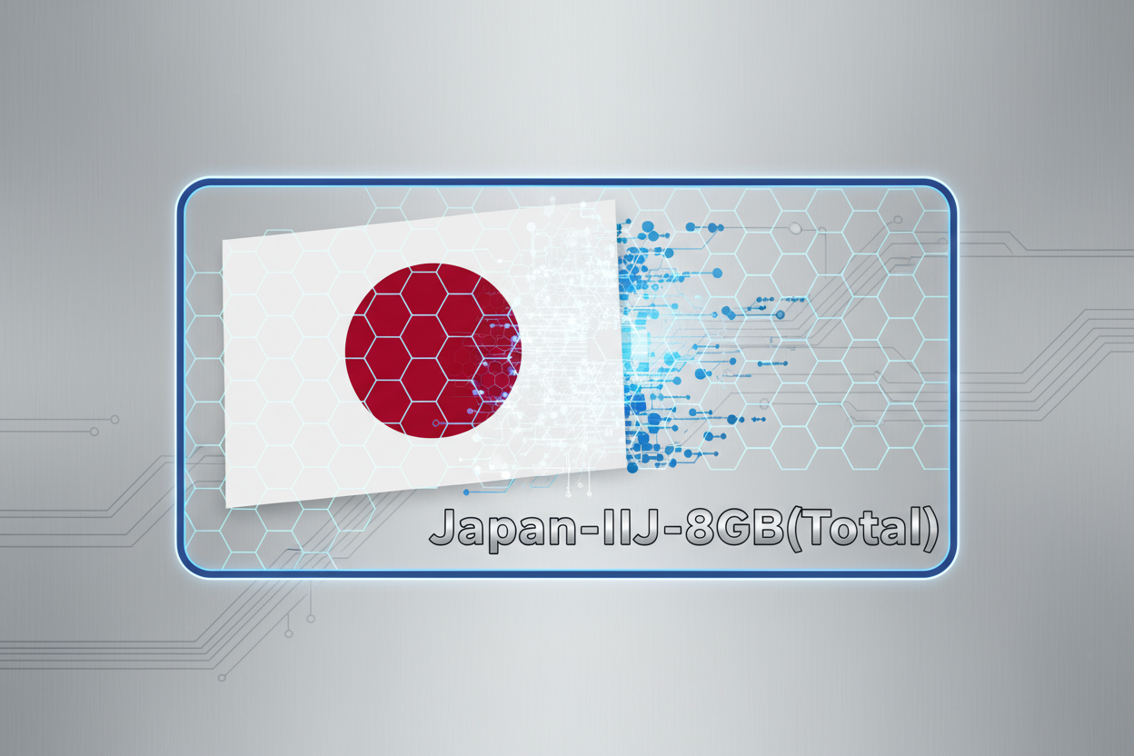 Japan-IIJ-8GB(Total) with flag