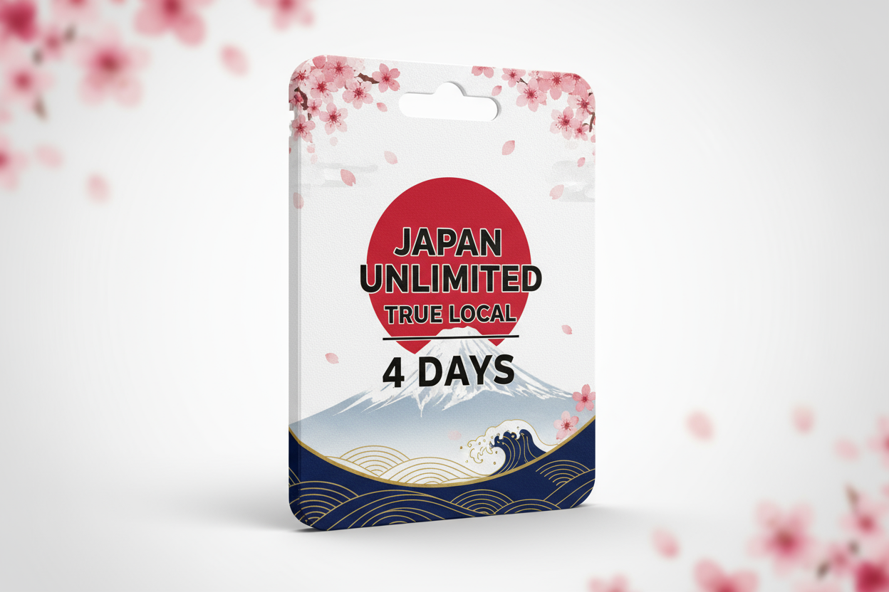 JAPAN UNLIMITED TRUE LOCAL 4Days WITH FLAG