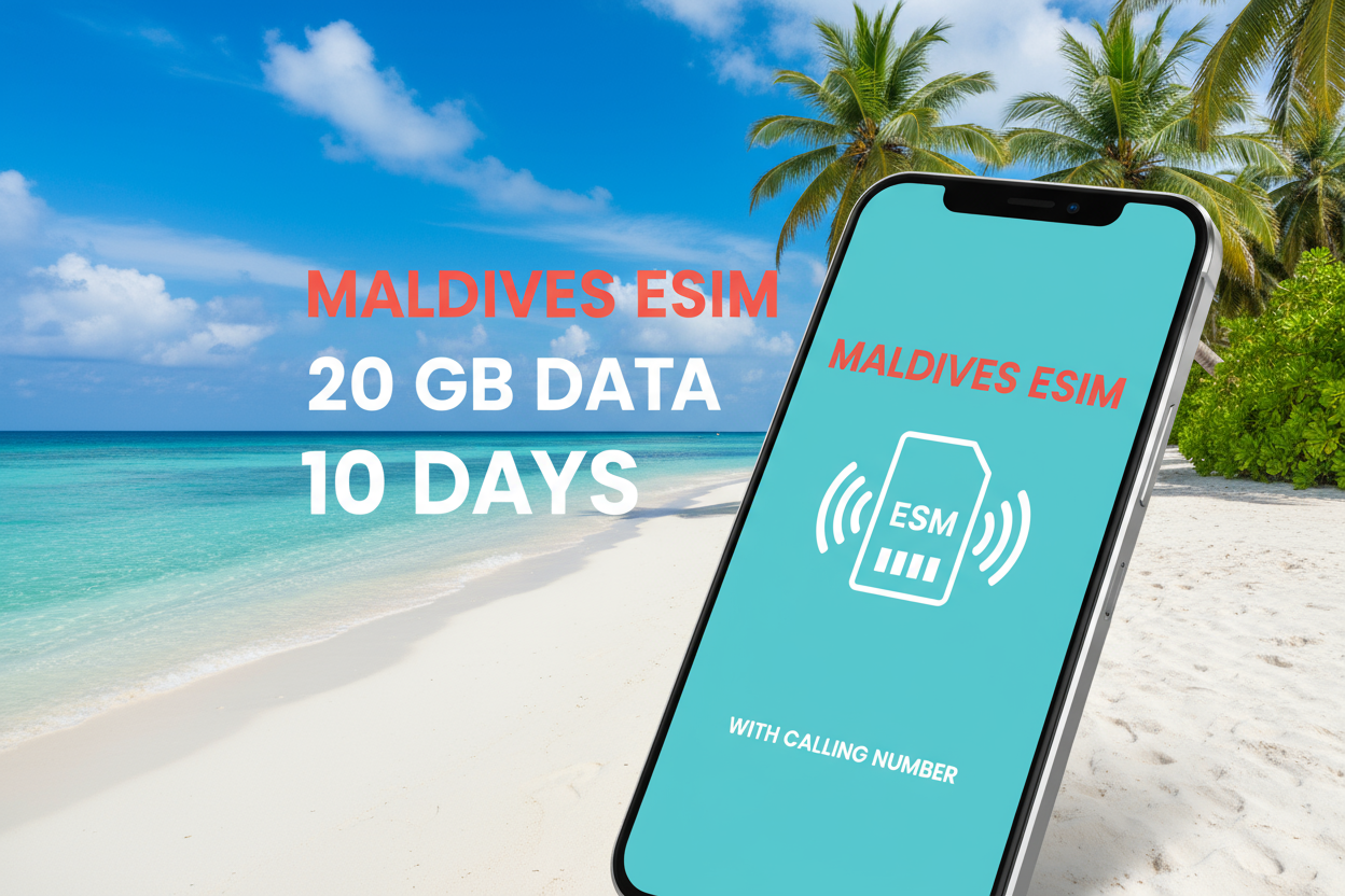 MALDIVES 20 GB 10 DAY WITH CALLING NUMBER image