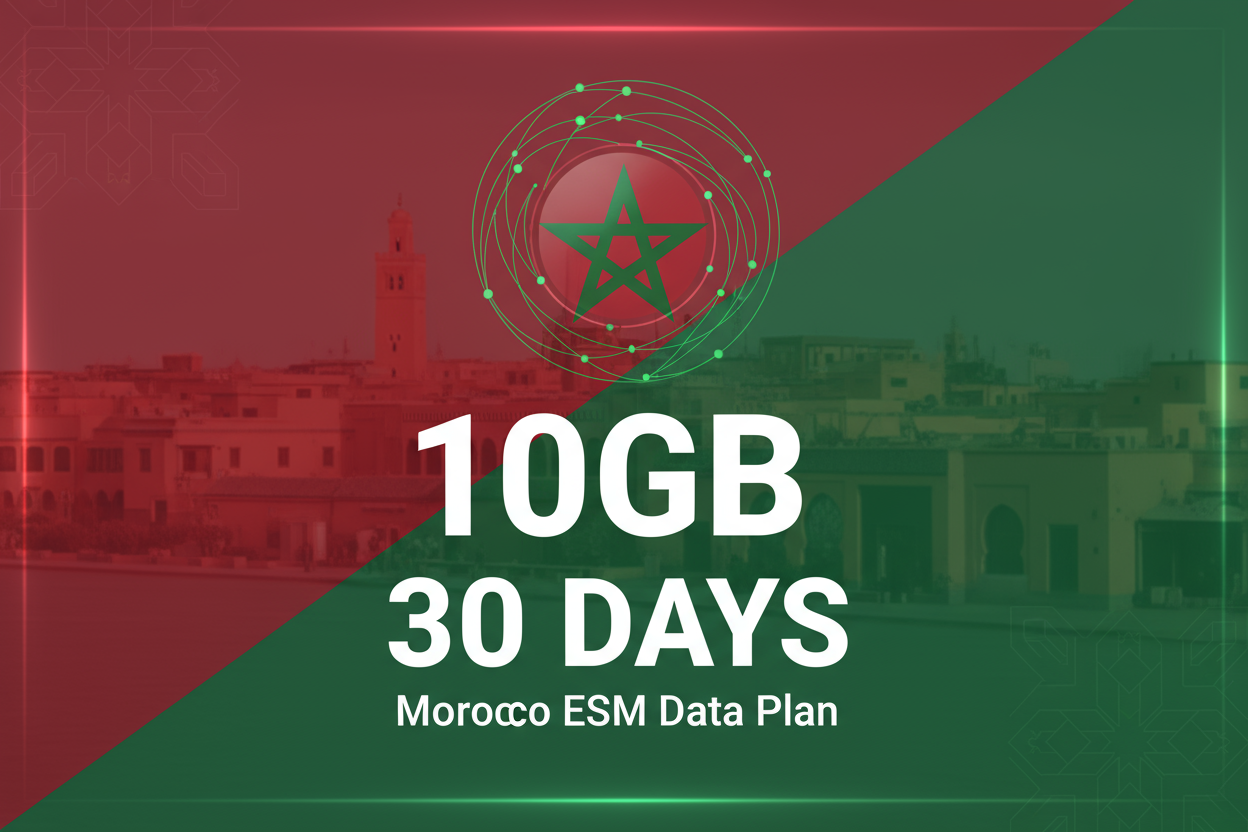 MOROCCO 10GB 30Days WITH FLAG