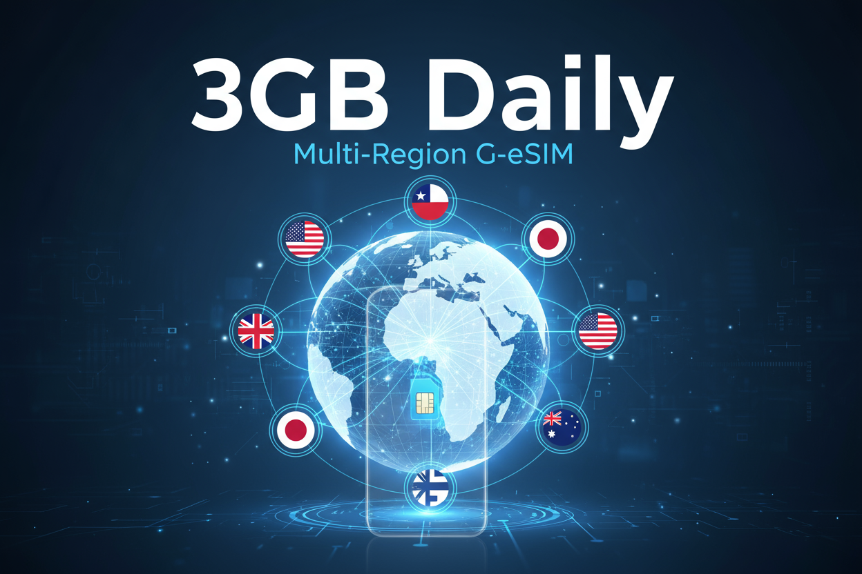 Multi-Region G-3GB (Daily) with flag
