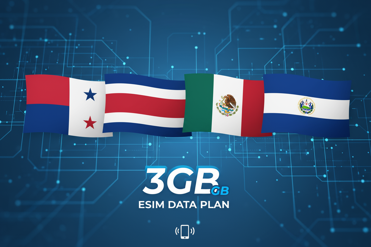 PANAMA COASTARICA MEXICO ELSALVADOR COMBO 3GB with flag
