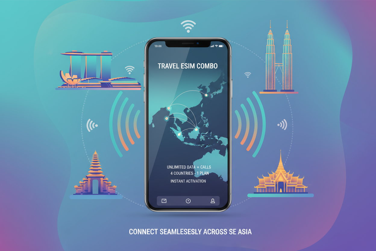 Singapore, Malaysia, Indonesia, Thailand- combo Packs esim