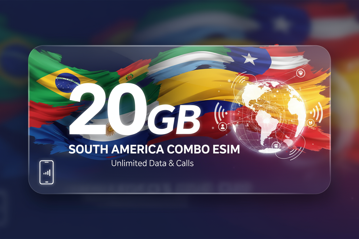 South Ameica Combo- 20GB(total) with flag