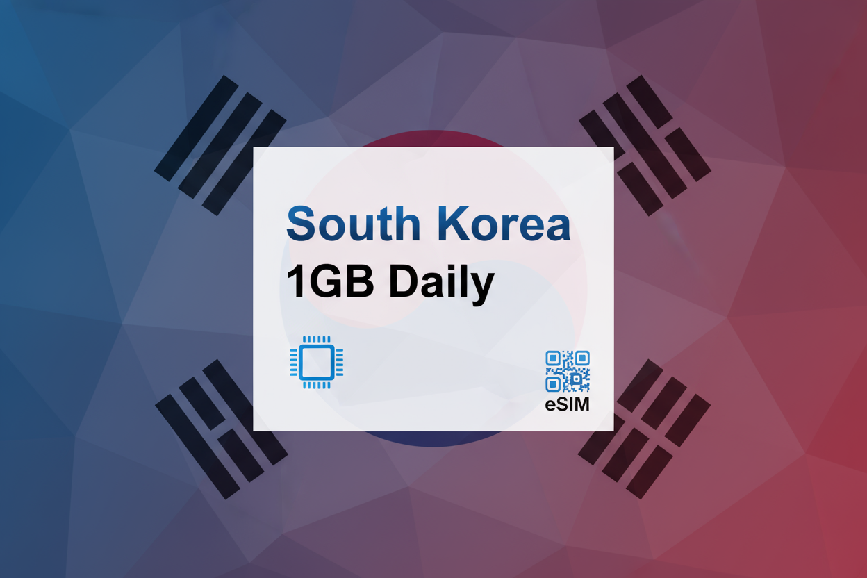 South Korea-1GB(Daily) with flag
