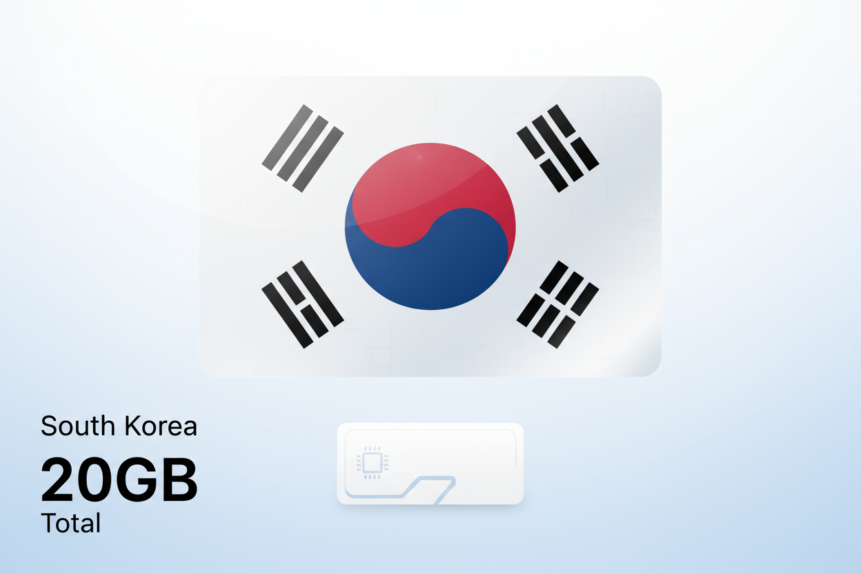 South Korea-20GB(Total) with flag