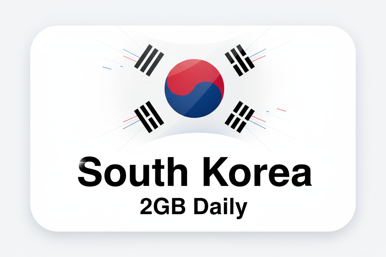 South Korea-2GB(Daily) with flag