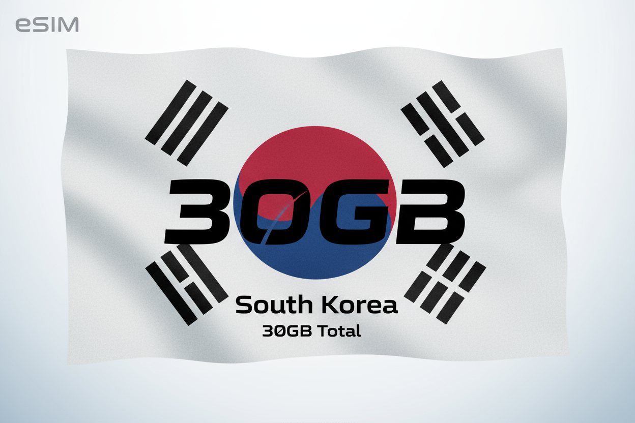 South Korea-30GB(Total) with flag