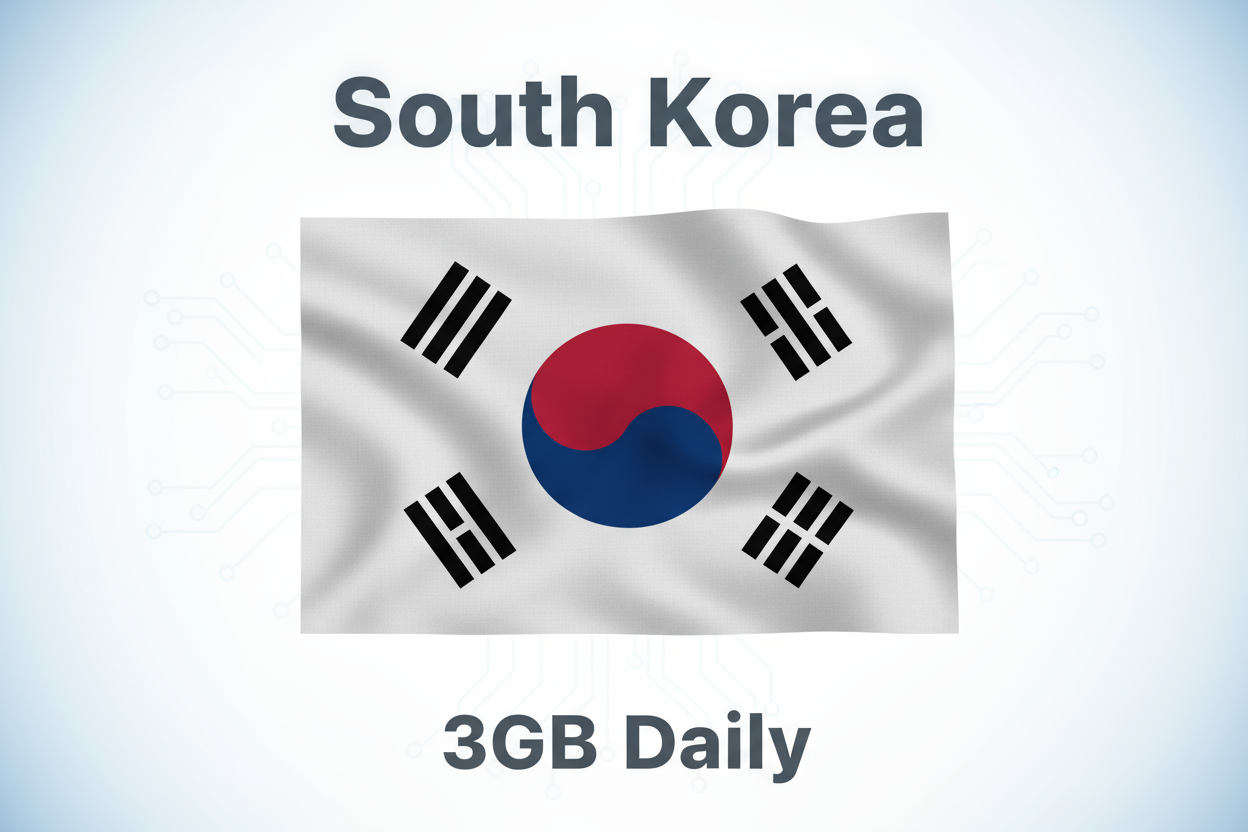 South Korea-3GB(Daily) with flag
