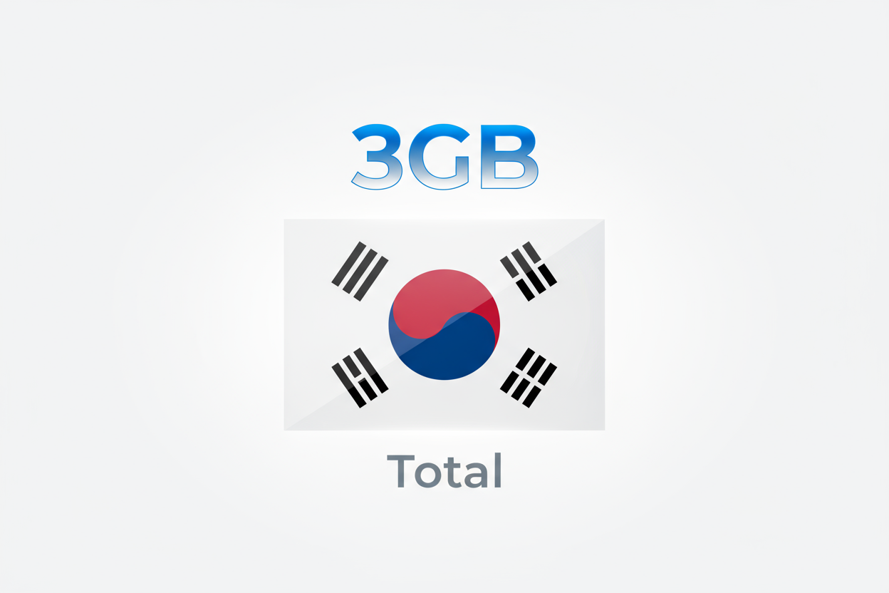 South Korea-3GB(Total) with flag