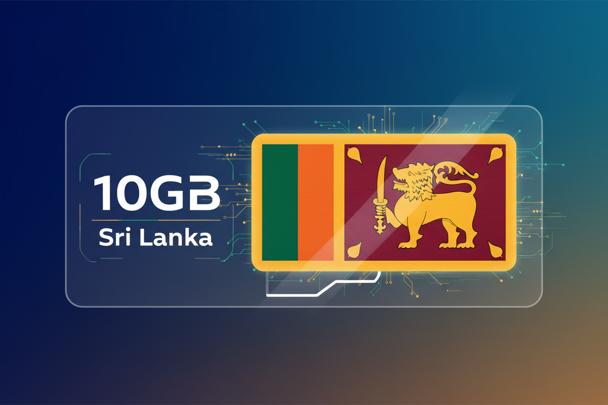 Sri Lanka -10GB(Total) with flag