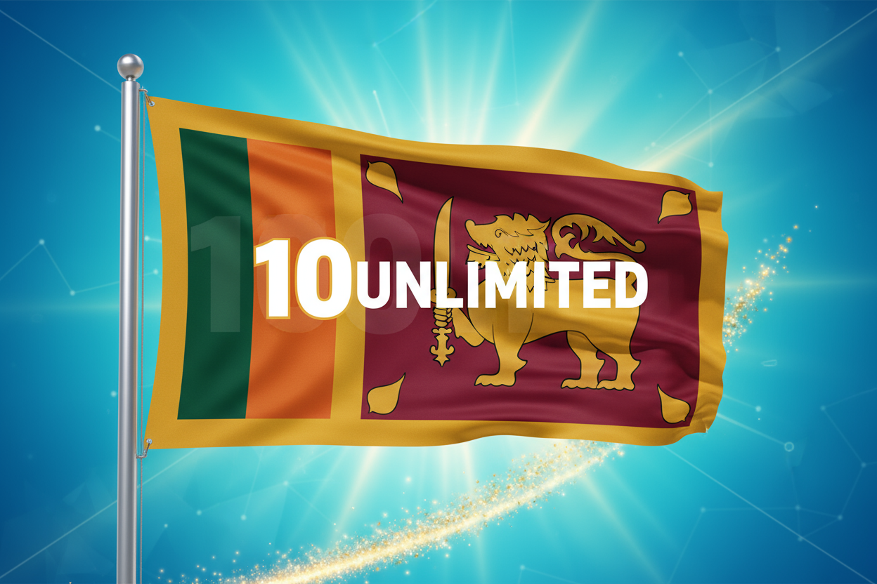 Sri Lanka -10UNLIMITED with flag