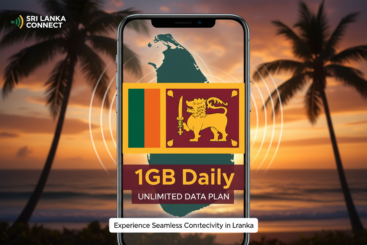 Sri Lanka -1GB(Daily) with flag