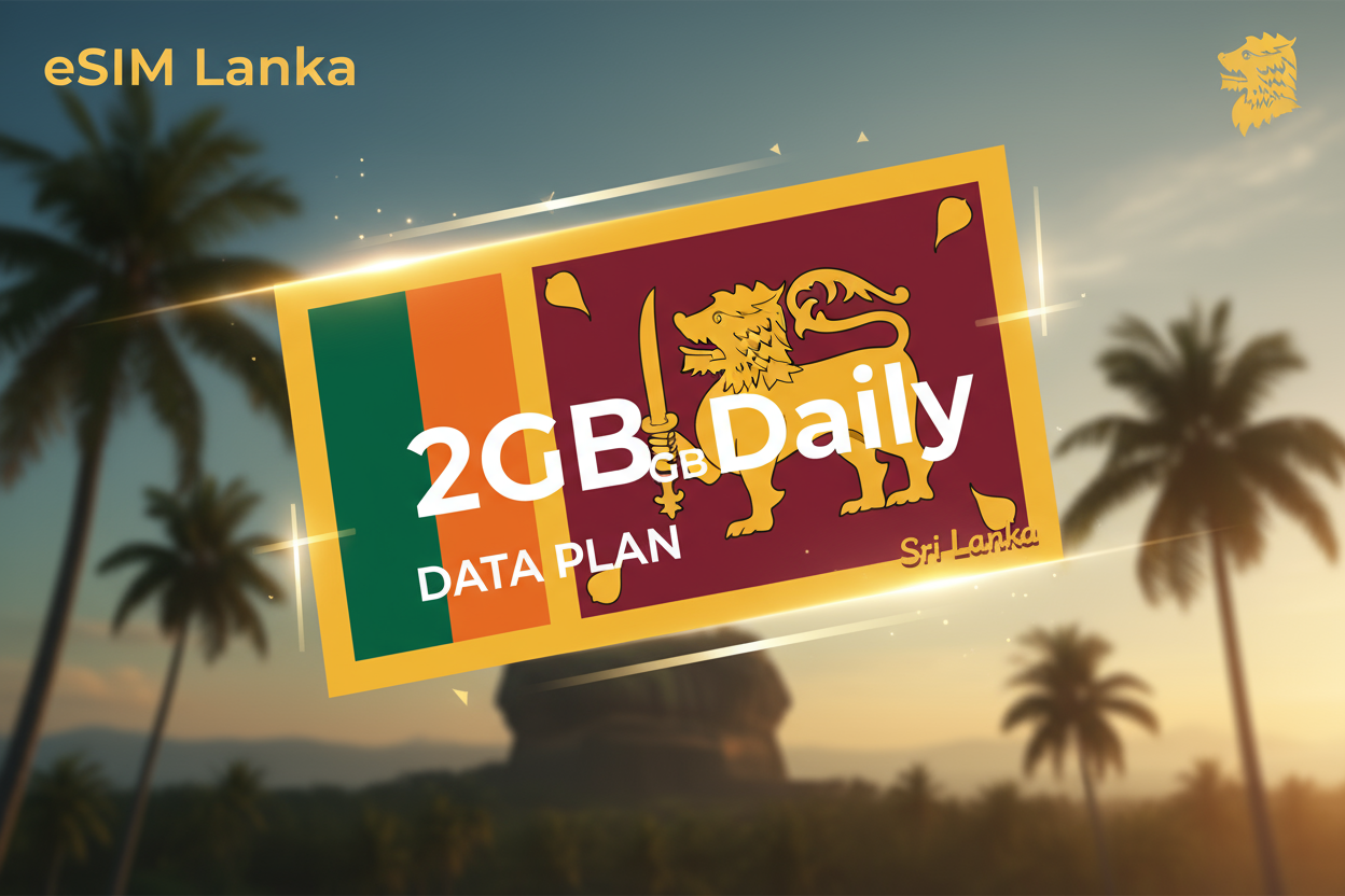 Sri Lanka -2GB(Daily) with flag
