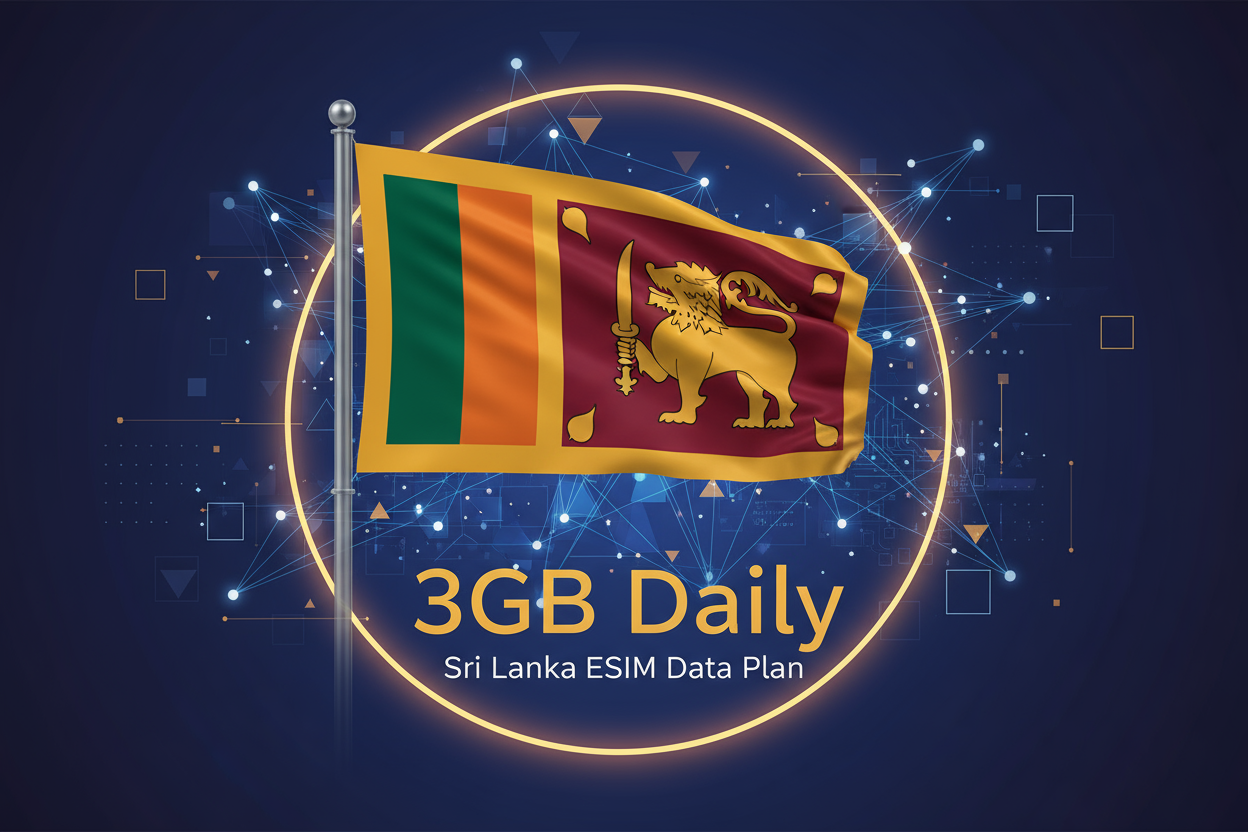 Sri Lanka -3GB(Daily) with flag